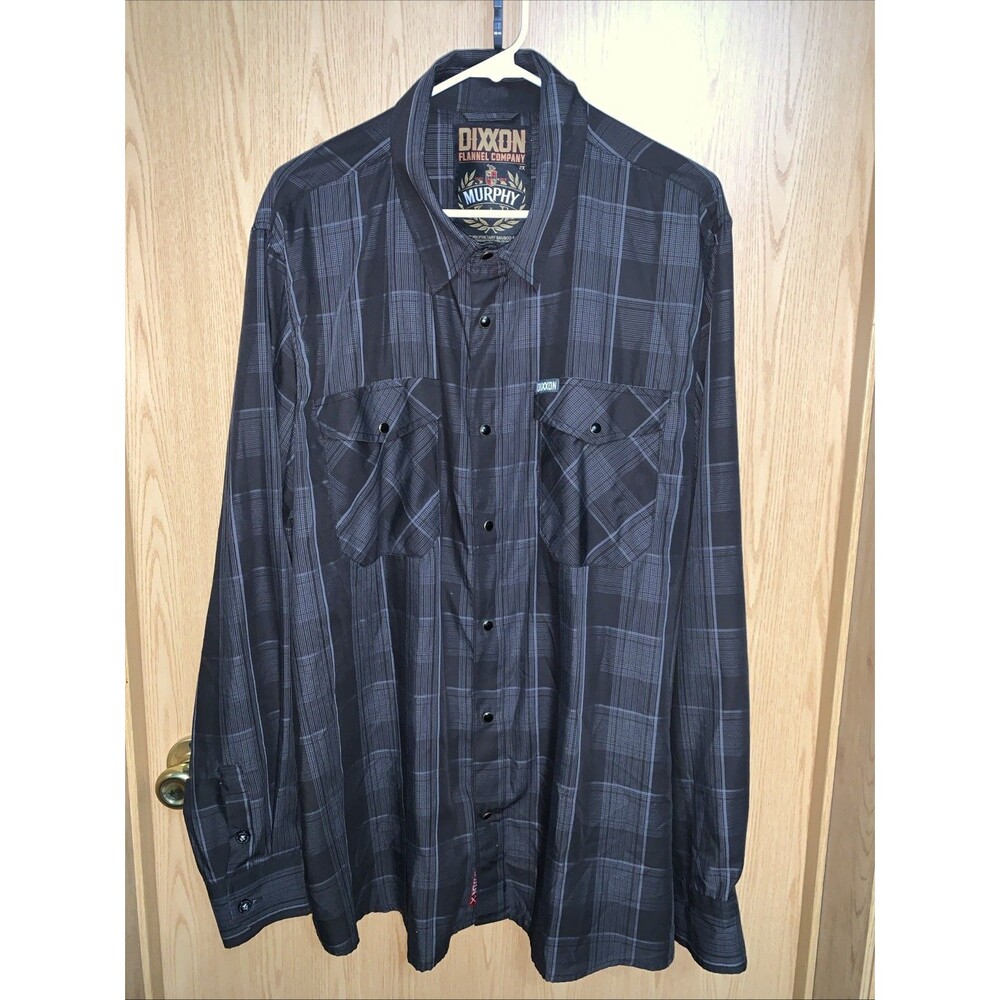 Dixxon Flannel Co Murphy Bamboo Long Sleeve Button Down Shirt Pearl Snap 2xl